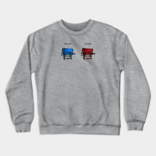 Red Grill, Blue Grill Crewneck Sweatshirt